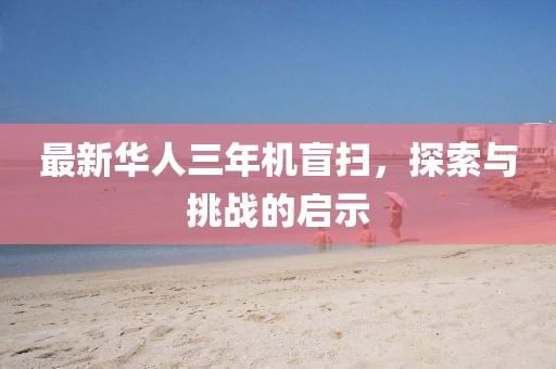 最新華人三年機(jī)盲掃，探索與挑戰(zhàn)的啟示