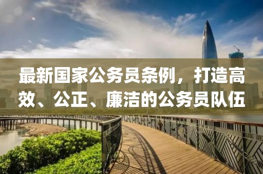 最新國家公務(wù)員條例，打造高效、公正、廉潔的公務(wù)員隊(duì)伍