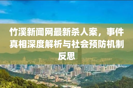 竹溪新聞網(wǎng)最新殺人案，事件真相深度解析與社會預防機制反思
