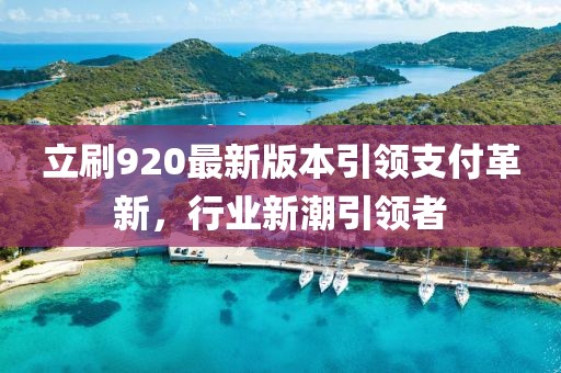 立刷920最新版本引領支付革新，行業(yè)新潮引領者