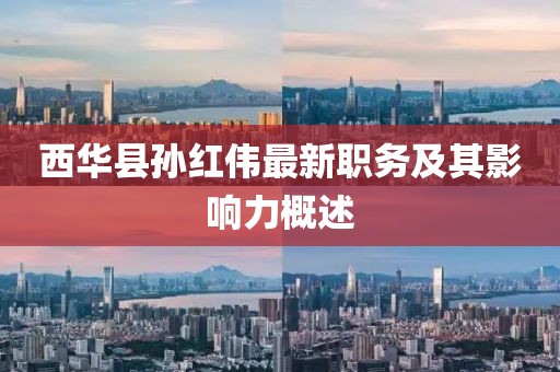 西華縣孫紅偉最新職務及其影響力概述