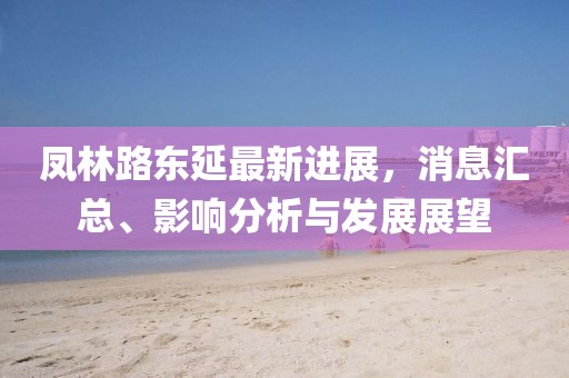 鳳林路東延最新進展，消息匯總、影響分析與發(fā)展展望