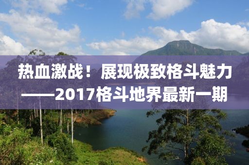 熱血激戰(zhàn)！展現(xiàn)極致格斗魅力——2017格斗地界最新一期