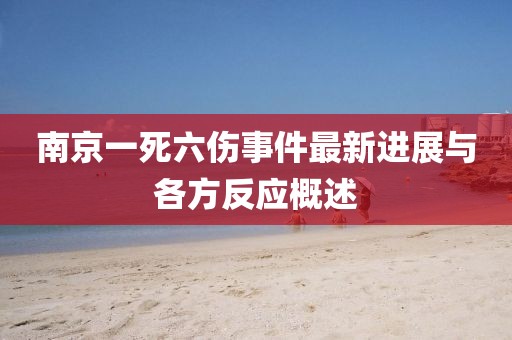 南京一死六傷事件最新進(jìn)展與各方反應(yīng)概述