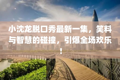 小沈龍脫口秀最新一集，笑料與智慧的碰撞，引爆全場歡樂！