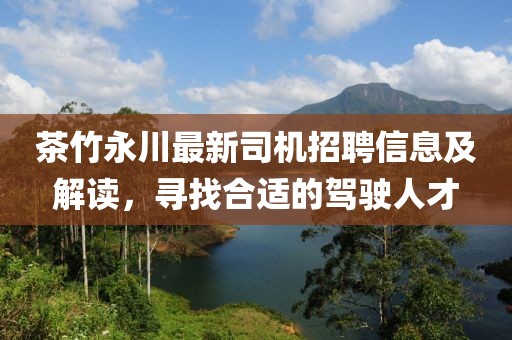 茶竹永川最新司機招聘信息及解讀，尋找合適的駕駛?cè)瞬? width=