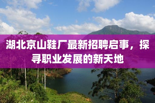 湖北京山鞋廠最新招聘啟事，探尋職業(yè)發(fā)展的新天地