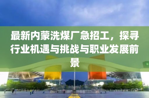 最新內(nèi)蒙洗煤廠急招工，探尋行業(yè)機(jī)遇與挑戰(zhàn)與職業(yè)發(fā)展前景