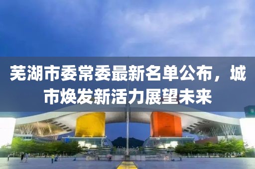 蕪湖市委常委最新名單公布，城市煥發(fā)新活力展望未來